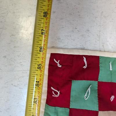 Approx 86" x 76 1/2" Vintage Hand Made Quilt