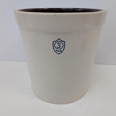Ohio Stoneware Zanesville Ohio #3 Crock