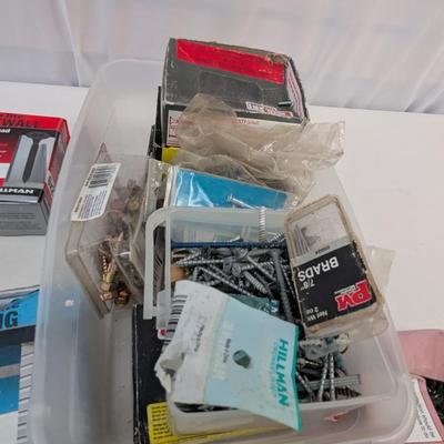 Assortment Of Preowned Hardware Lock Nuts Nail Screws