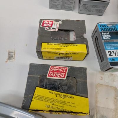 Assortment Of Preowned Hardware Lock Nuts Nail Screws