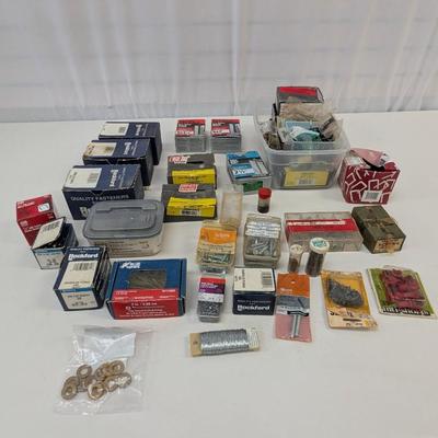 Assortment Of Preowned Hardware Lock Nuts Nail Screws