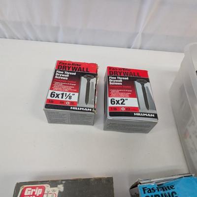 Assortment Of Preowned Hardware Lock Nuts Nail Screws