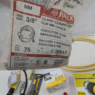 Electrical Supplies Clamp Connector Boxes Testers Outlet Adopters