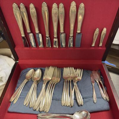 D1141 Set of 44pcs. International Prelude Sterling Silver Flatware