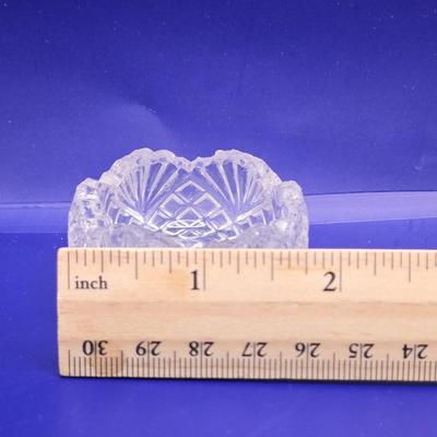 LOT 1L: Variety of Crystal and Glass Pieces Including Large Platter, Covered Cheese Dish, Creamer & Sugar, and More