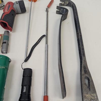 Assortment Of Hardware Supplies Squares Caulk Gun