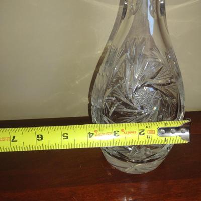 Crystal Decanter with Stopper- Approx 15" Tall