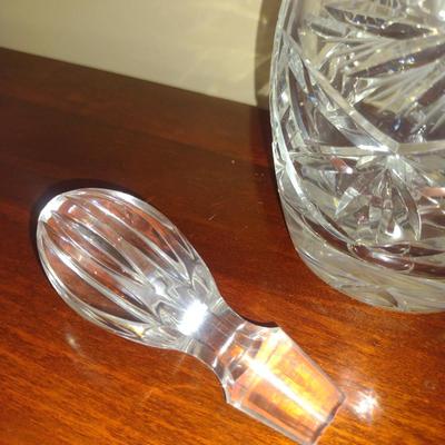 Crystal Decanter with Stopper- Approx 15" Tall