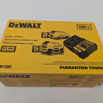 New DeWalt DCB135C 12V Max Starter Kit