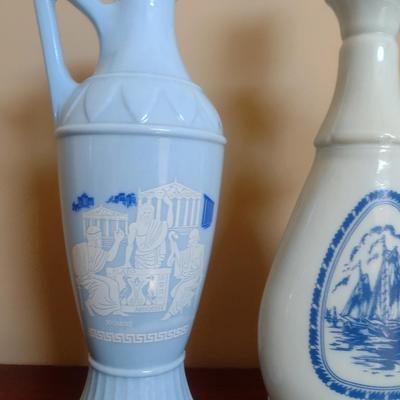 Pair of Cruets/Decanters- One with Stopper