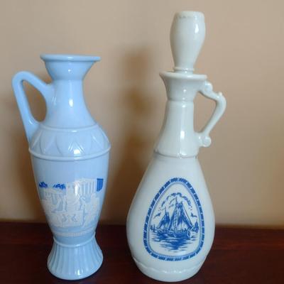 Pair of Cruets/Decanters- One with Stopper