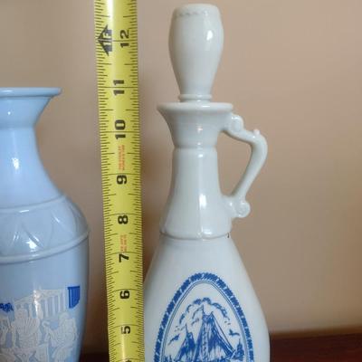 Pair of Cruets/Decanters- One with Stopper