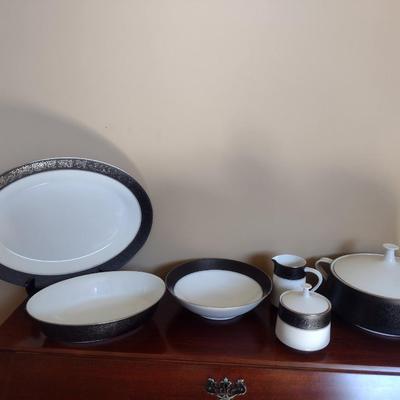Noritake Dinnerware Set- Mirano Pattern- Approx 38 Pieces
