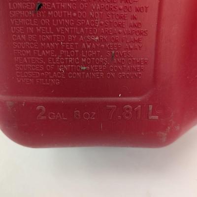 Pair Of 2 Gallons 8 Ounces Empty Gas Containers