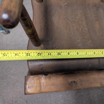 Colonial Era Primitive Antique Child Wooden High Chair