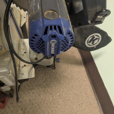 7 1/4" Kobalt Sliding Compound Miter Saw With Laser Guide & Stand