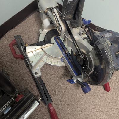 7 1/4" Kobalt Sliding Compound Miter Saw With Laser Guide & Stand