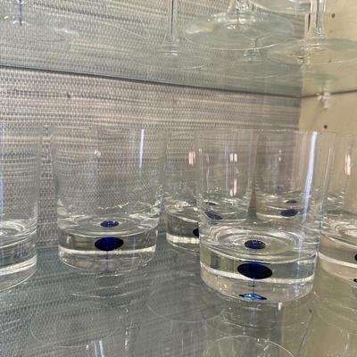 Dining Room Orrefors Blue Intermezzo Old Fashion- Set of 5