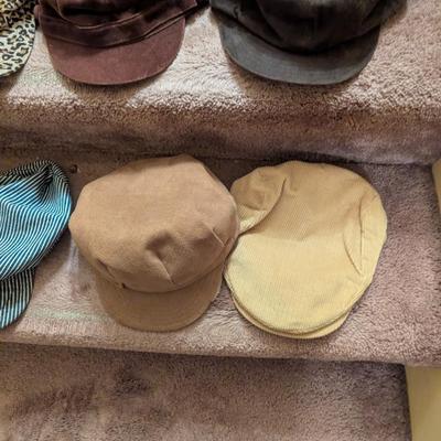 Various Hats & Caps Setmark Joe Boxer & Preston & York Newsboy Caps Lot A