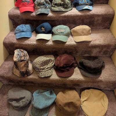 Various Hats & Caps Setmark Joe Boxer & Preston & York Newsboy Caps Lot A