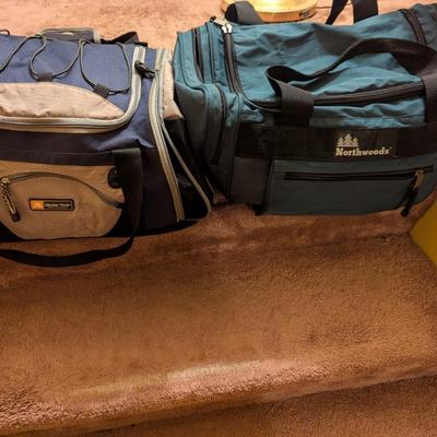 Assortment Of Clothing Bags Ozark Trac & Northwoods & Tote Bags