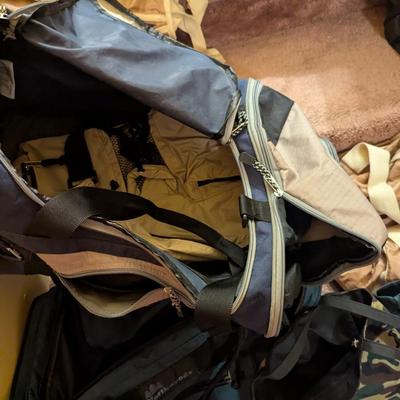 Assortment Of Clothing Bags Ozark Trac & Northwoods & Tote Bags
