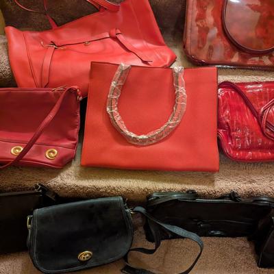 Assortment Of Handbags Some Leather