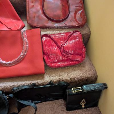 Assortment Of Handbags Some Leather