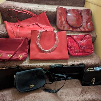 Assortment Of Handbags Some Leather