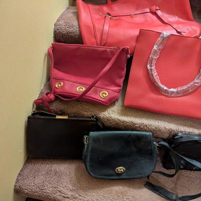 Assortment Of Handbags Some Leather