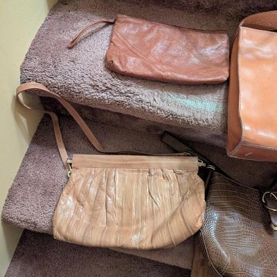 Assortment Of Handbags Leather Fossil Halston Etienne Aigner Choice F
