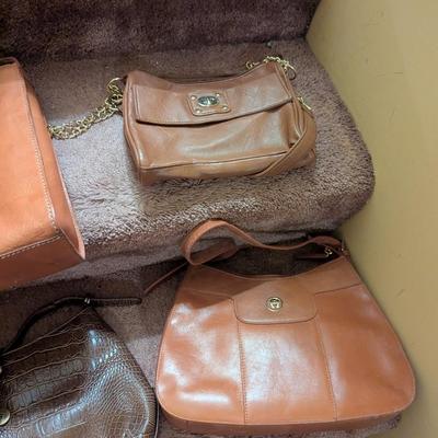Assortment Of Handbags Leather Fossil Halston Etienne Aigner Choice F