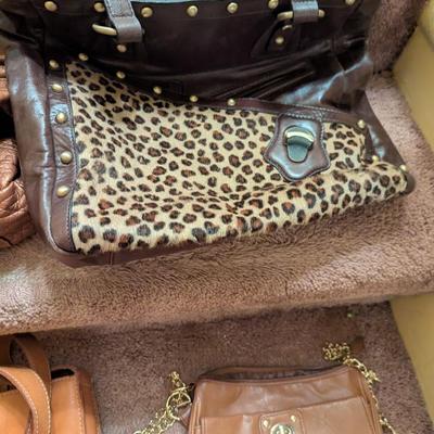 Assortment Of Handbags Leather Fossil Halston Etienne Aigner Choice F