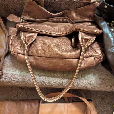 Assortment Of Handbags Leather Fossil Halston Etienne Aigner Choice F