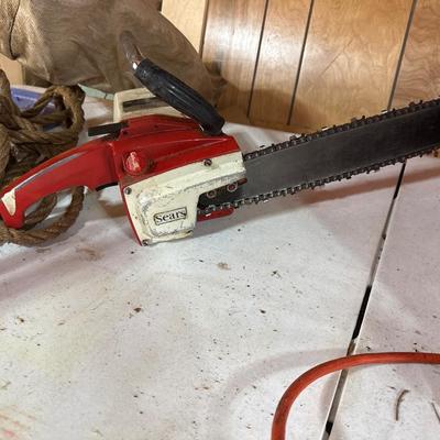 Vintage sears electric chainsaw with cord