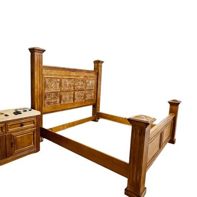 Furniture - King Size Bed Frame by Drexel Heritage - Bed Frame Only