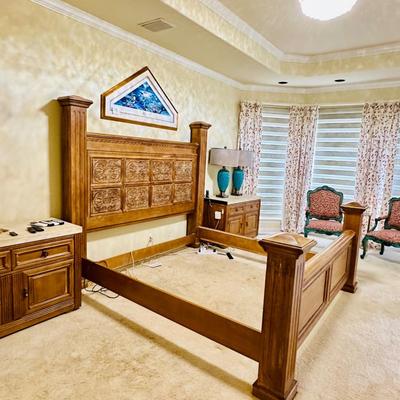 Furniture - King Size Bed Frame by Drexel Heritage - Bed Frame Only