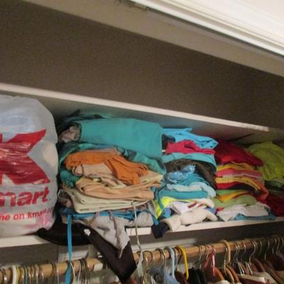 Variety Of Woman's Tee Shirts & Casual Shirts & Socks Sizes S To XL