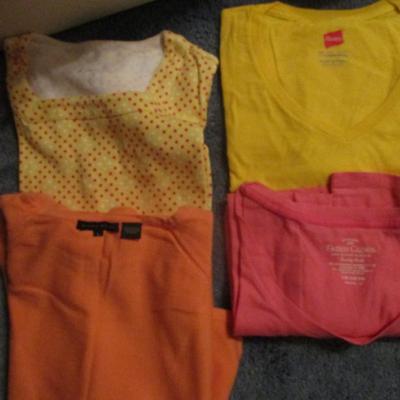 Variety Of Woman's Tee Shirts & Casual Shirts & Socks Sizes S To XL