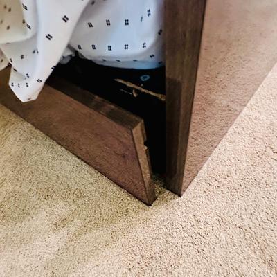 Furniture - Guest Bedroom - Queen Bed - Italian Design Group + Custom Bedding - Side Rail is damaged
