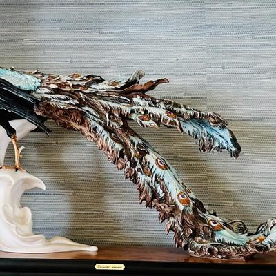 Art - Armani Statue - Peacock - 1979/5000 - chips on tail