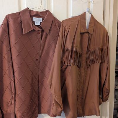 Woman's Silk Shirts & Pants Size M/L Brands Include Whistles Nuggets Silk Club