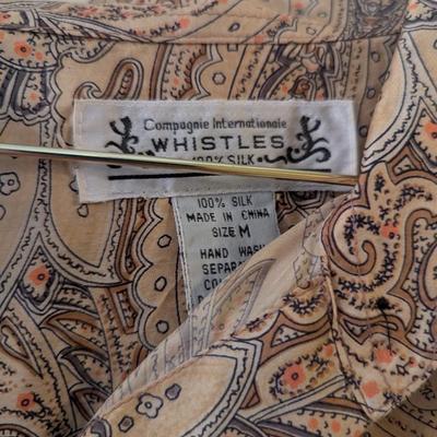 Woman's Silk Shirts & Pants Size M/L Brands Include Whistles Nuggets Silk Club