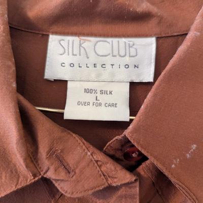 Woman's Silk Shirts & Pants Size M/L Brands Include Whistles Nuggets Silk Club