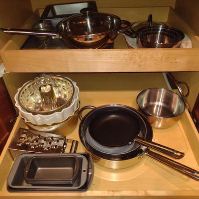 Collection of Kitchen Ware- Drinkware, Dishes, Storage Containers, Cookware, Bakeware, etc.