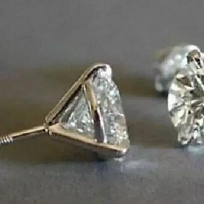 Lab created Diamond Earrings