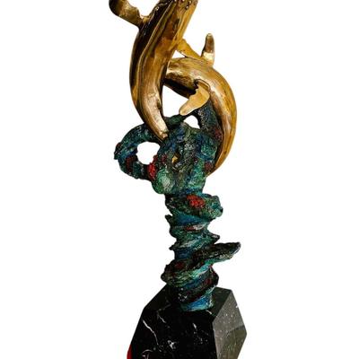 Art - Robert lyn Nelsono's " Untitled Mating Dance" Bronze Sculpture