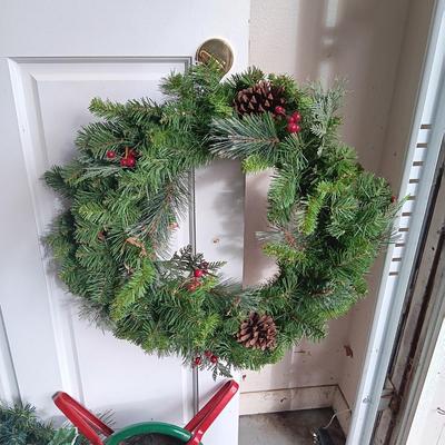 CHRISTMAS LIGHTS, EXTENSION CORDS, WREATHS AND MORE
