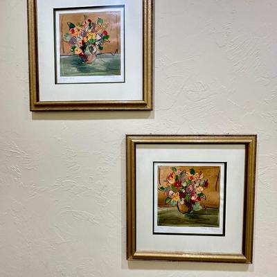 Art - Pair of paintings - Bouquet XXXVIII & Bouquet XXVII by Tanya Fischer