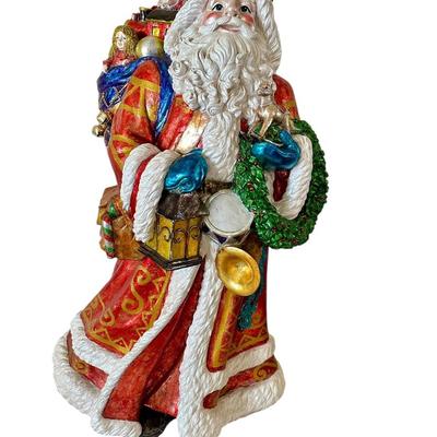 Christopher Radko - RARE - Large Santa - fiberglass 4' tall !!